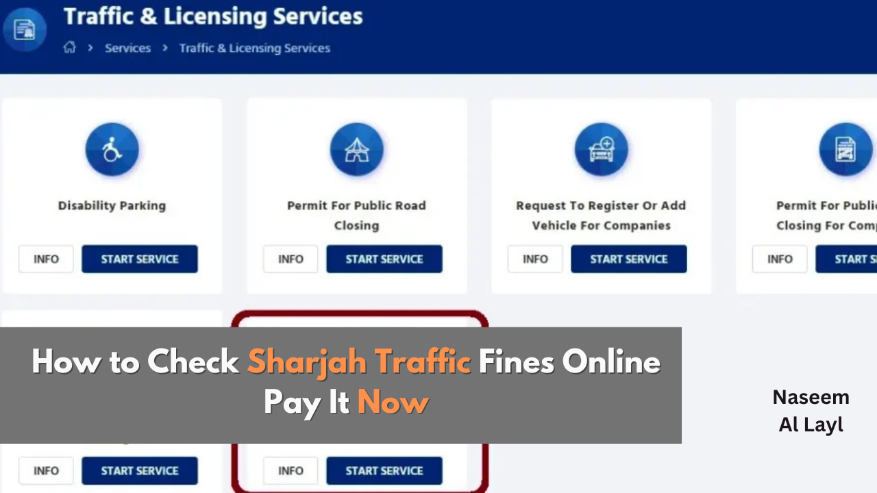 How ​​to Check Sharjah Traffic Fines Online – Pay Now