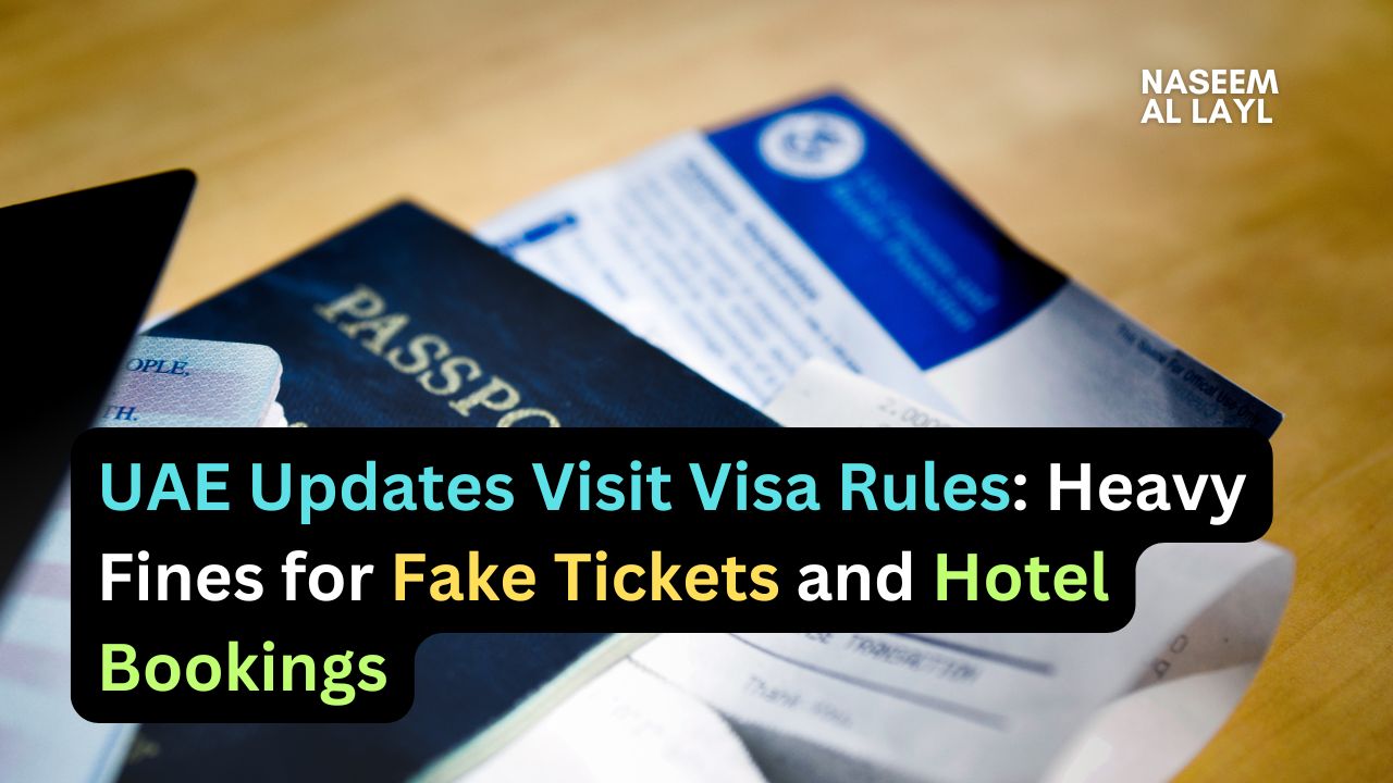 UAE Updates Visit Visa Rules: Heavy Fines for Fake Tickets and Hotel Bookings